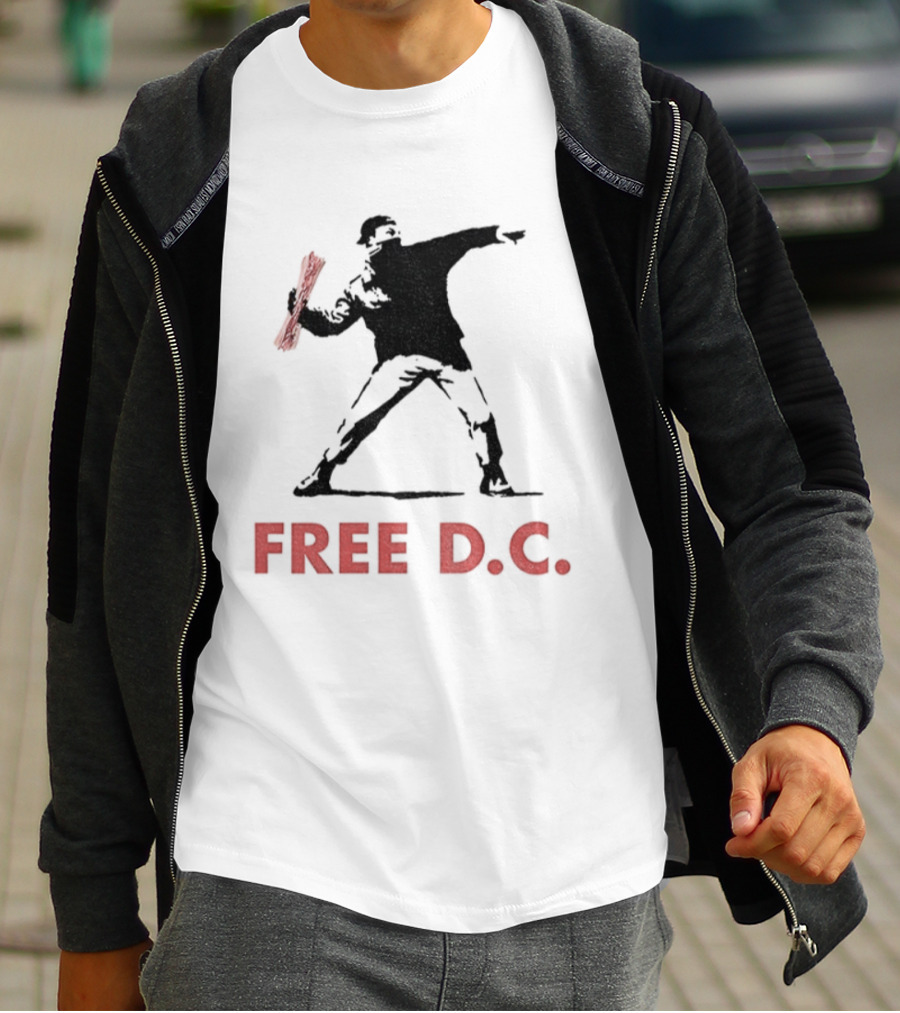 2025 Free D.C. Sandwich Guy Iconic Street Art Style T-Shirt