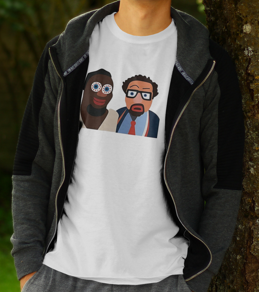 Boston Celtics Jaycee Funny Cartoon Duo Art Style T-Shirt