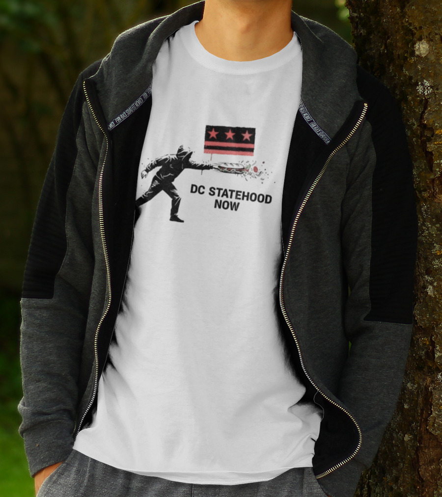 DC Statehood Now Red Stars And Stripes Protest T-Shirt
