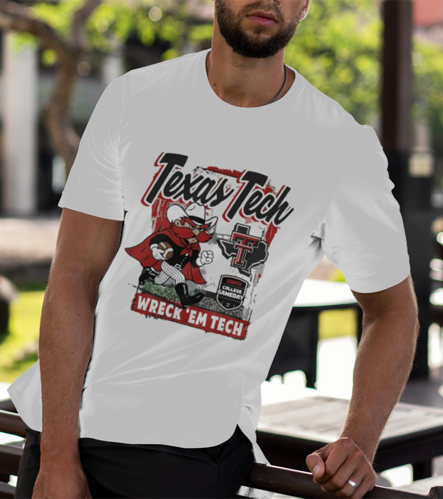 Texas Tech Red Raiders Wreck ‘Em Tech Gameday Mascot ESPN College T-Shirt
