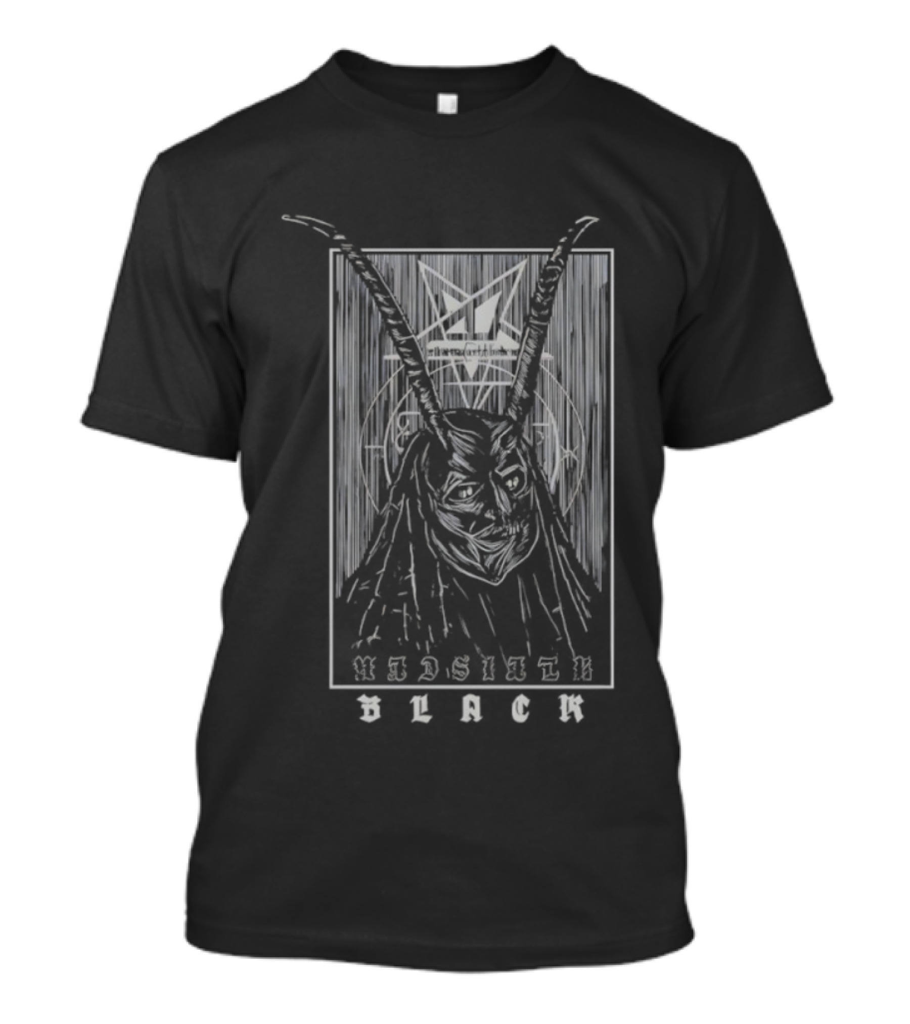 Aleister Black Mask WWE WrestleMania 41 Antler Hooded Cloaked Figure T-Shirt