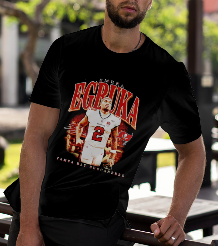 Emeka Egbuka Tampa Bay Buccaneers Egbuka 2 Football Player T-Shirt
