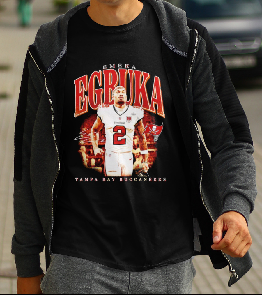 Emeka Egbuka Tampa Bay Buccaneers Egbuka 2 Football Player T-Shirt