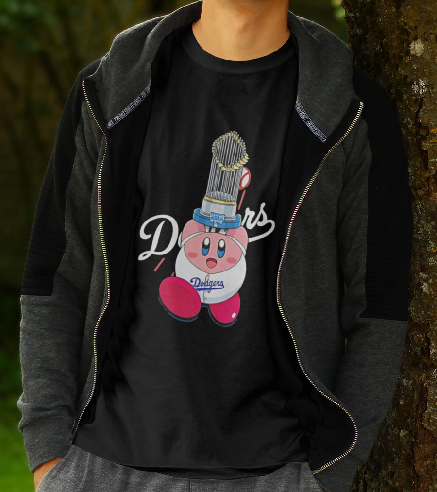 Kirby Dodgers Trophy World Series Champions MLB 2025 T-Shirt