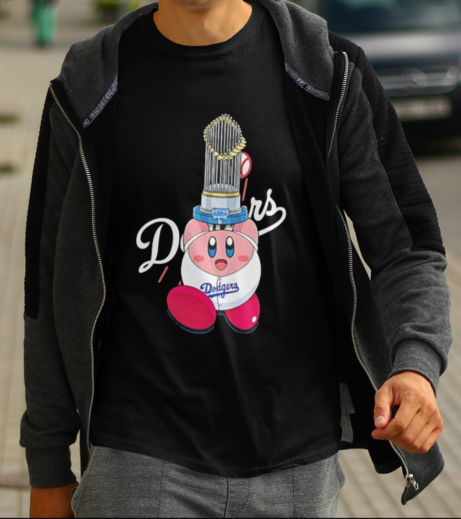 Kirby Dodgers Trophy World Series Champions MLB 2025 T-Shirt