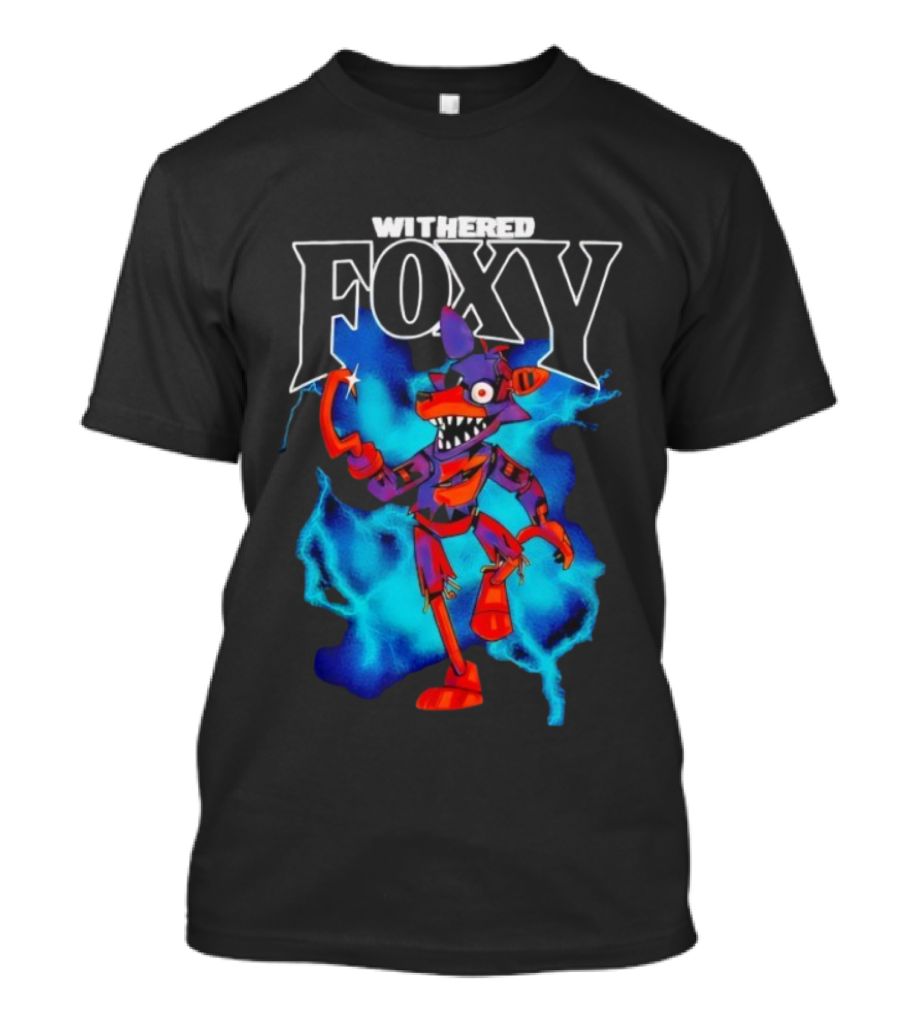 Withered Foxy Five Nights At Freddy’s Colorful Character Artwork T-Shirt