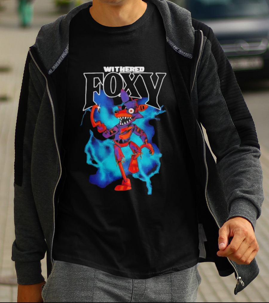 Withered Foxy Five Nights At Freddy’s Colorful Character Artwork T-Shirt