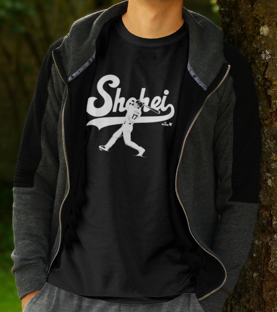 Shohei Ohtani Slugger Swing Baseball Player Action T-Shirt