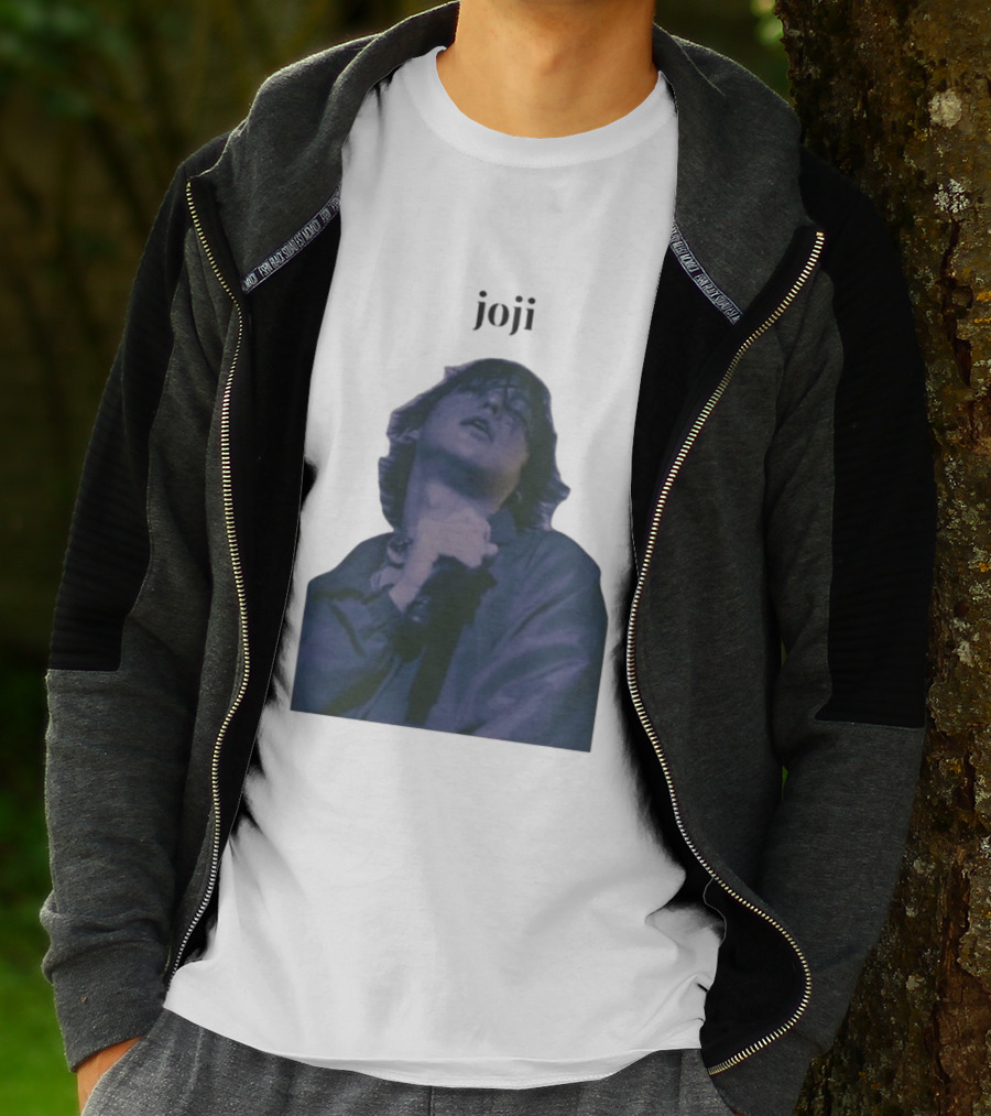 Joji Singer Mic Moment Blue Jacket Performance T-Shirt