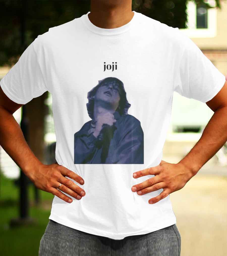 Joji Singer Mic Moment Blue Jacket Performance T-Shirt