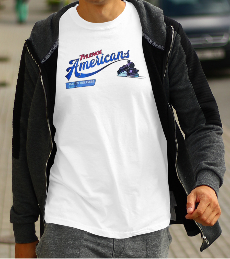 Tylenol Americans Rapid Release Autism Train T-Shirt
