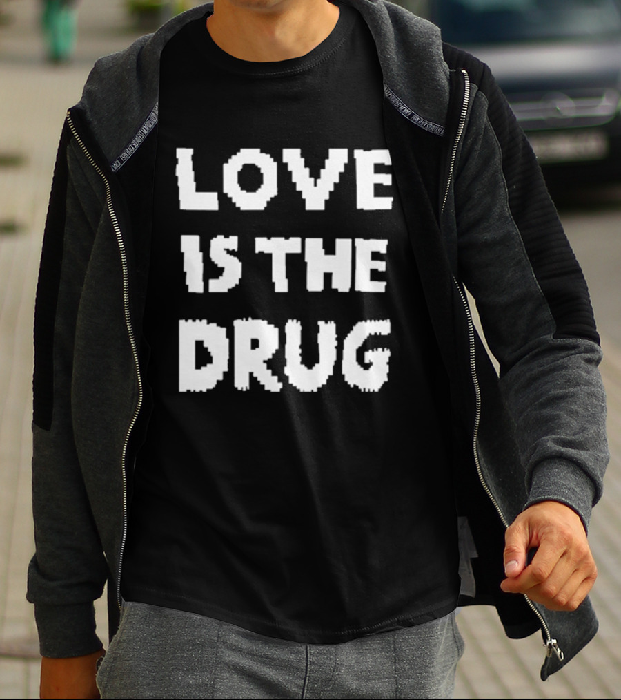 The Great Celebrity Bake Off Noel Fielding Love Is The Drug T-Shirt