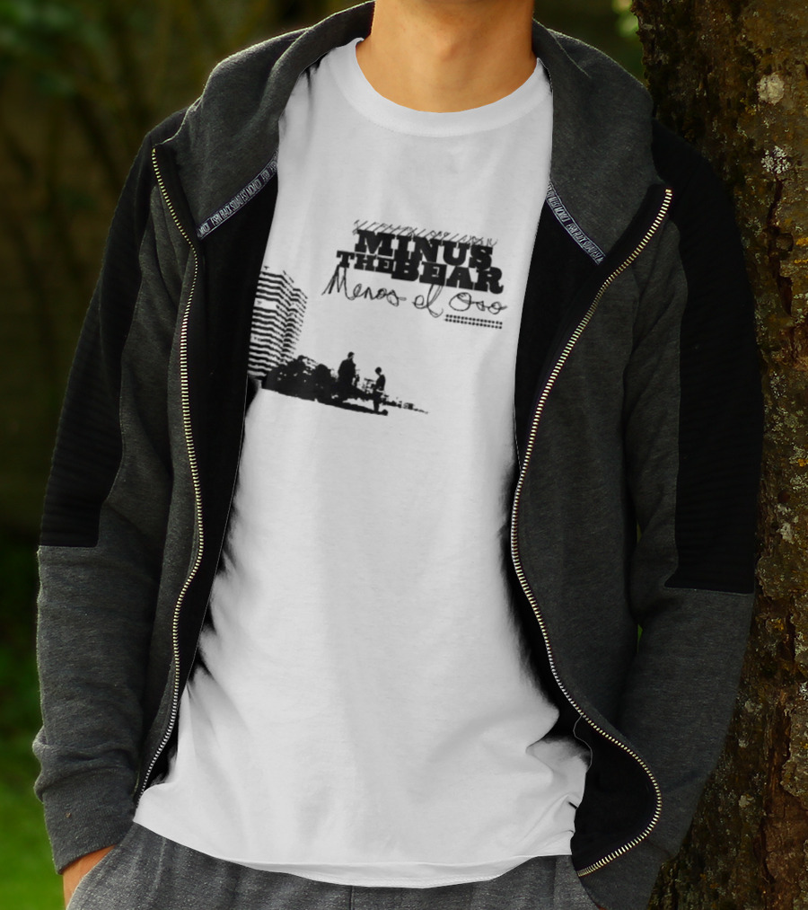 Minus The Bear Menos El Oso Skyline Urban Scene T-Shirt