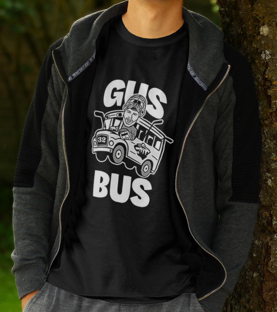 Gus Bus All Aboard Zach Parise Minnesota Wild Hockey T-Shirt