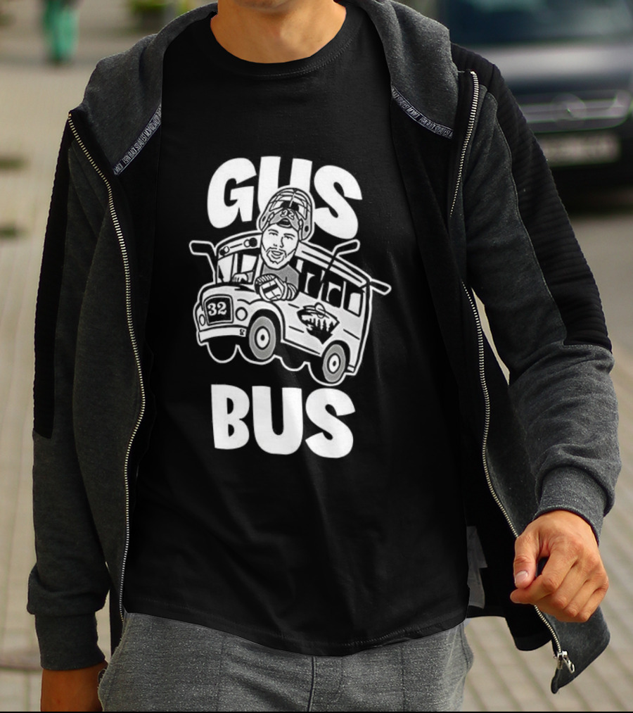 Gus Bus All Aboard Zach Parise Minnesota Wild Hockey T-Shirt