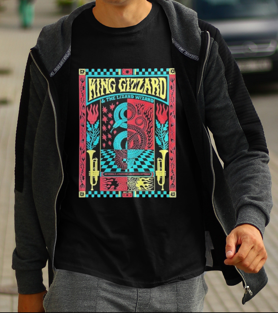 King Gizzard And The Lizard Wizard Den Bosch Netherlands Mainstage November 7 2025 Symphony Rotterdam T-Shirt