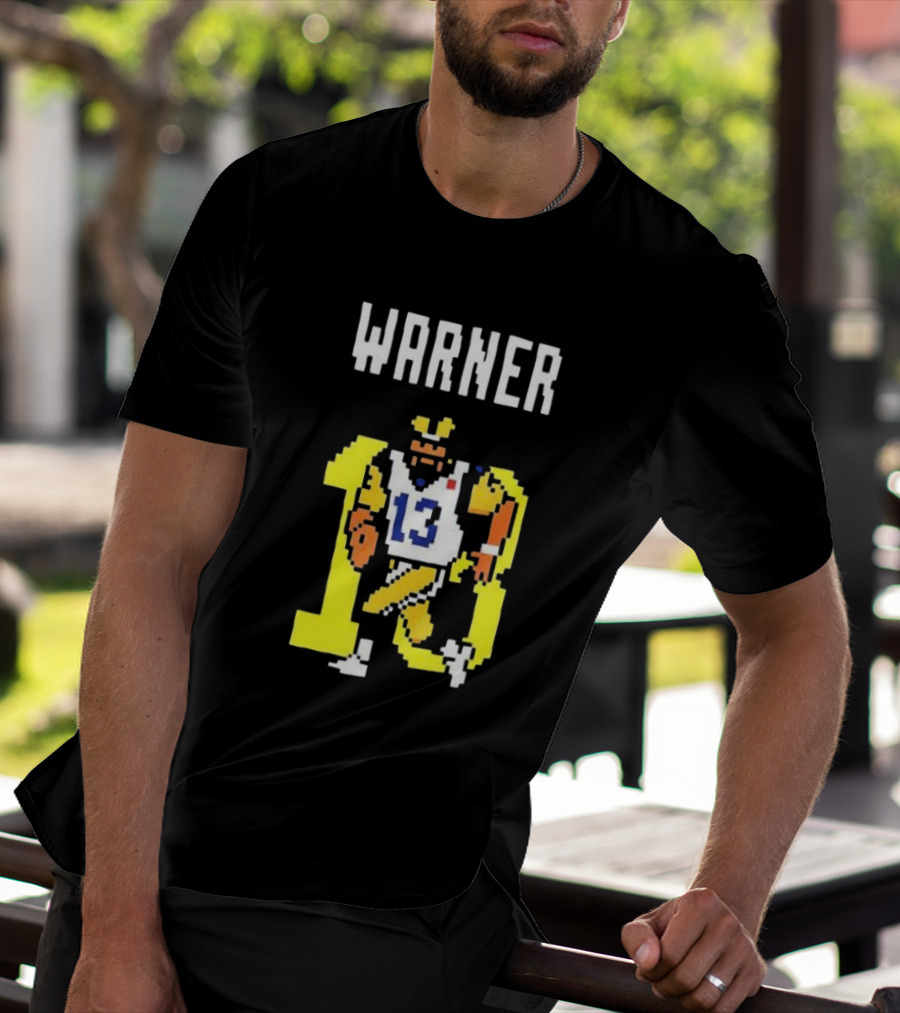 Kurt Warner Los Angeles Rams Retro 8-Bit 13 NFL T-Shirt