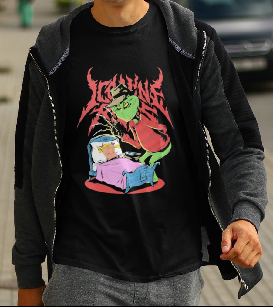 Ice Nine Kills Horror Christmas Crossover With The Grinch And Freddy Krueger T-Shirt