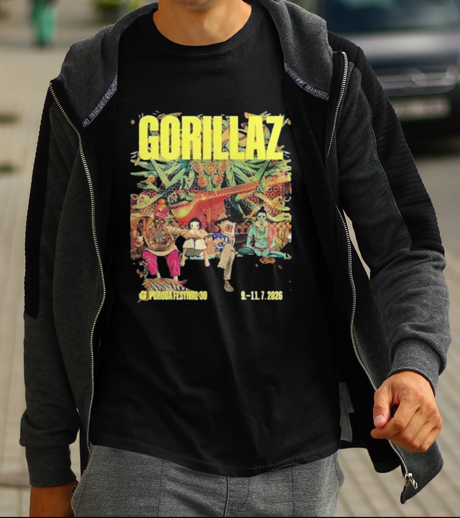 Gorillaz Pohoda Festival July 9-11 2026 Vibrant Music Artistry T-Shirt