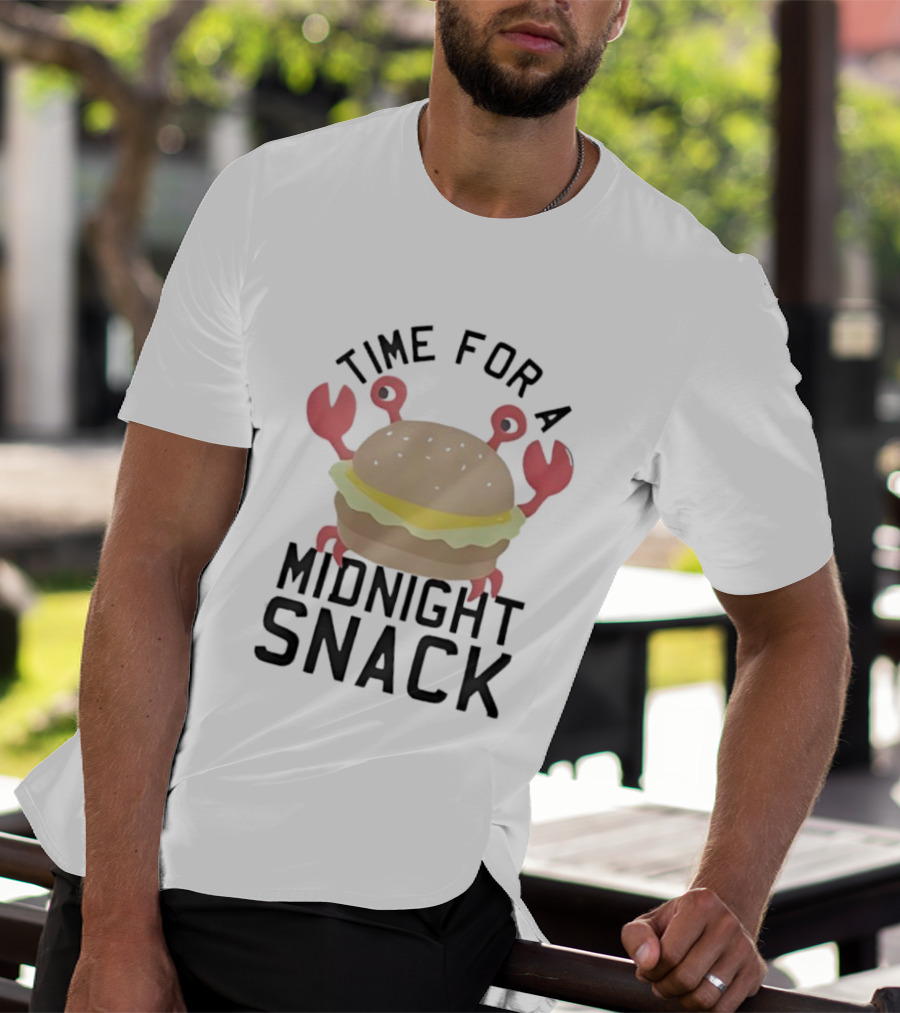 Time For A Midnight Snack Crab Burger T-Shirt