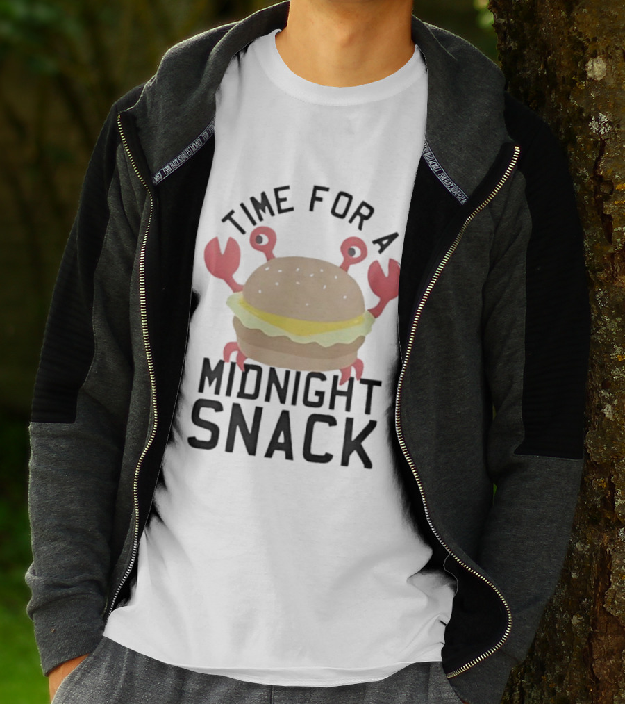 Time For A Midnight Snack Crab Burger T-Shirt