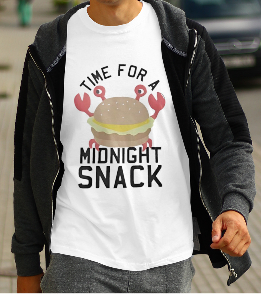 Time For A Midnight Snack Crab Burger T-Shirt