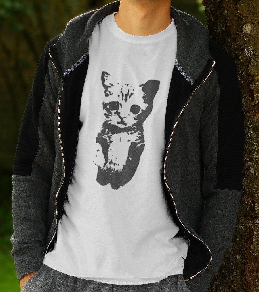 Cute Cat Funny Whimsical Feline Charm T-Shirt