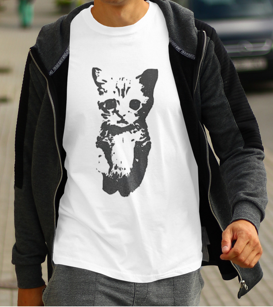 Cute Cat Funny Whimsical Feline Charm T-Shirt