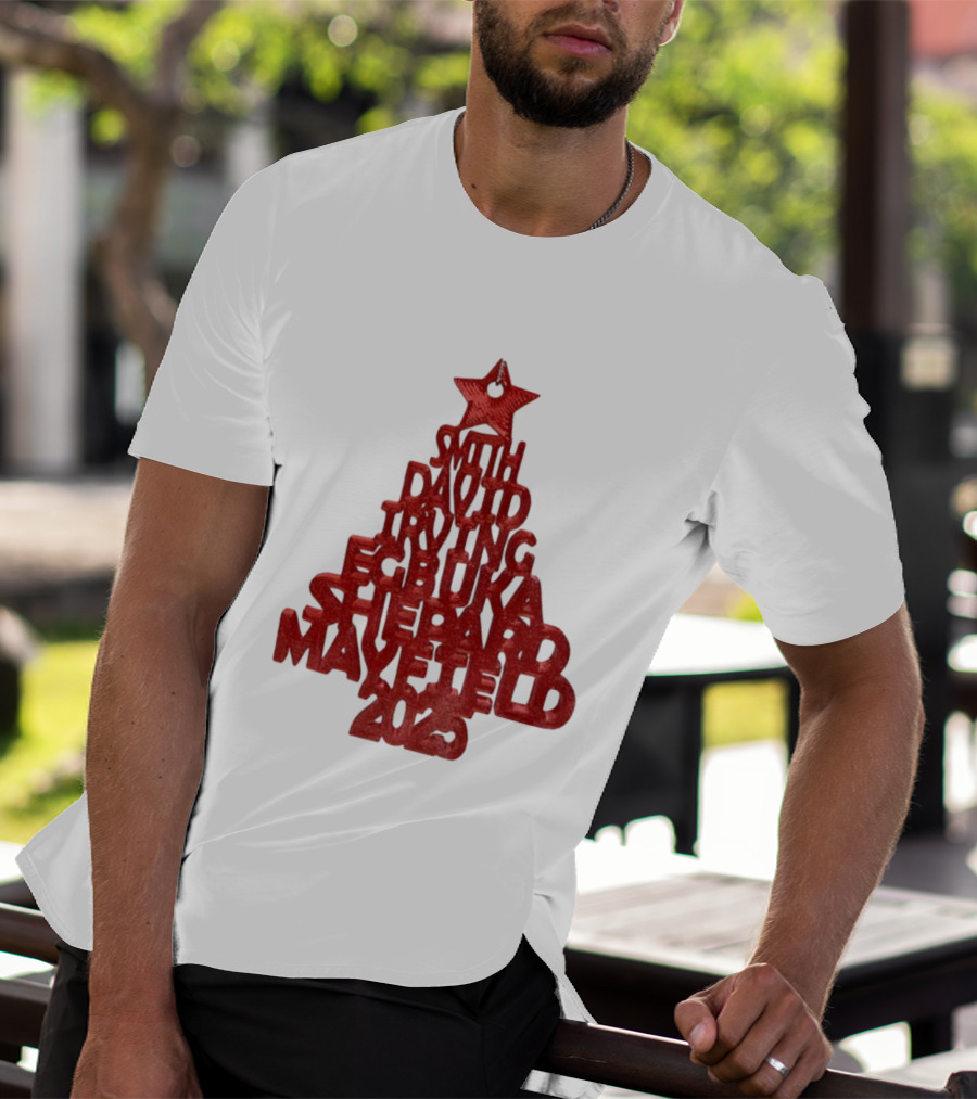 2025 Smith David Irving Egbuka Shepard Mayfield Christmas Tree T-Shirt