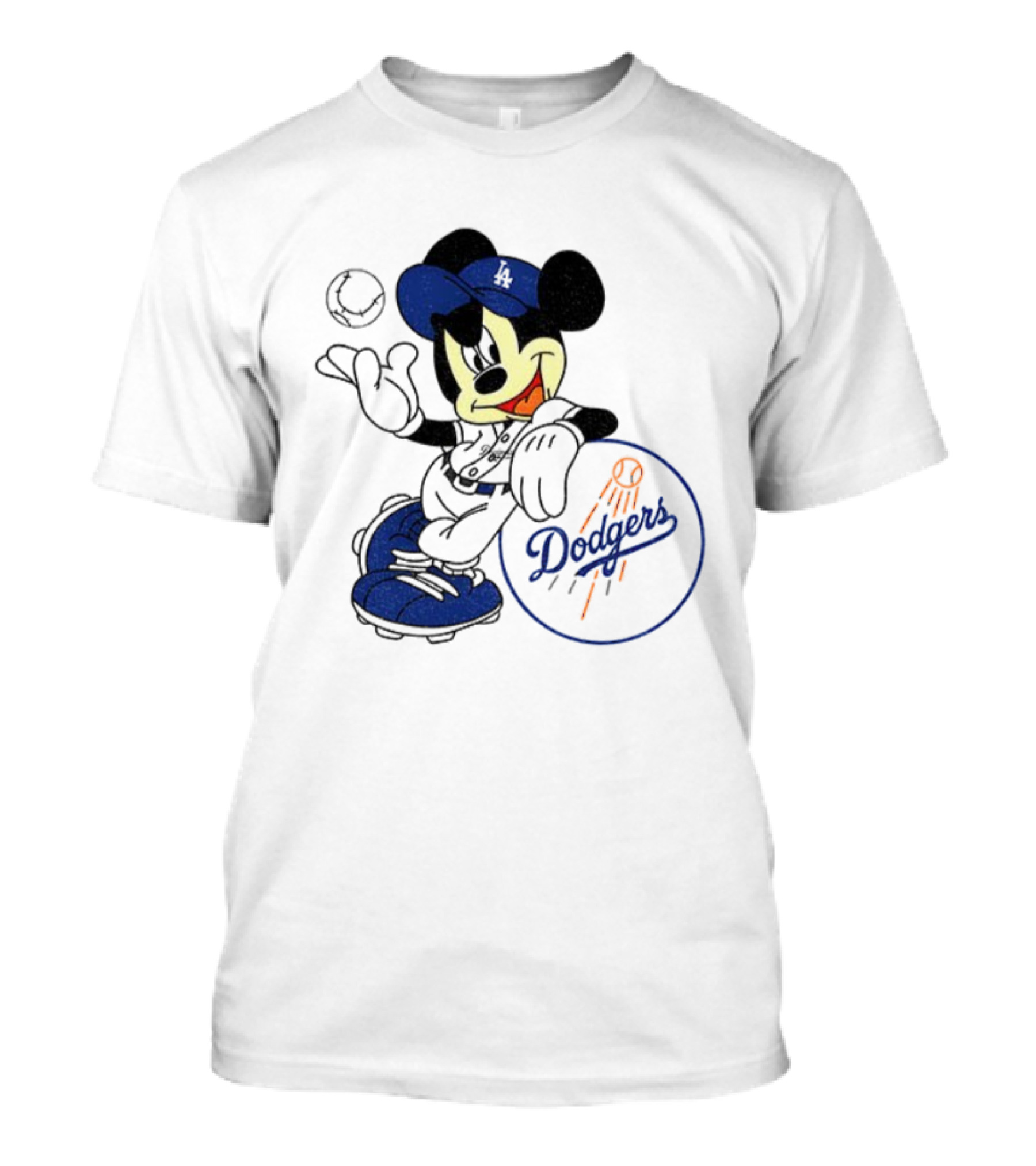 Mikey Dodgers Baseball Champs Los Angeles Logo T-Shirt