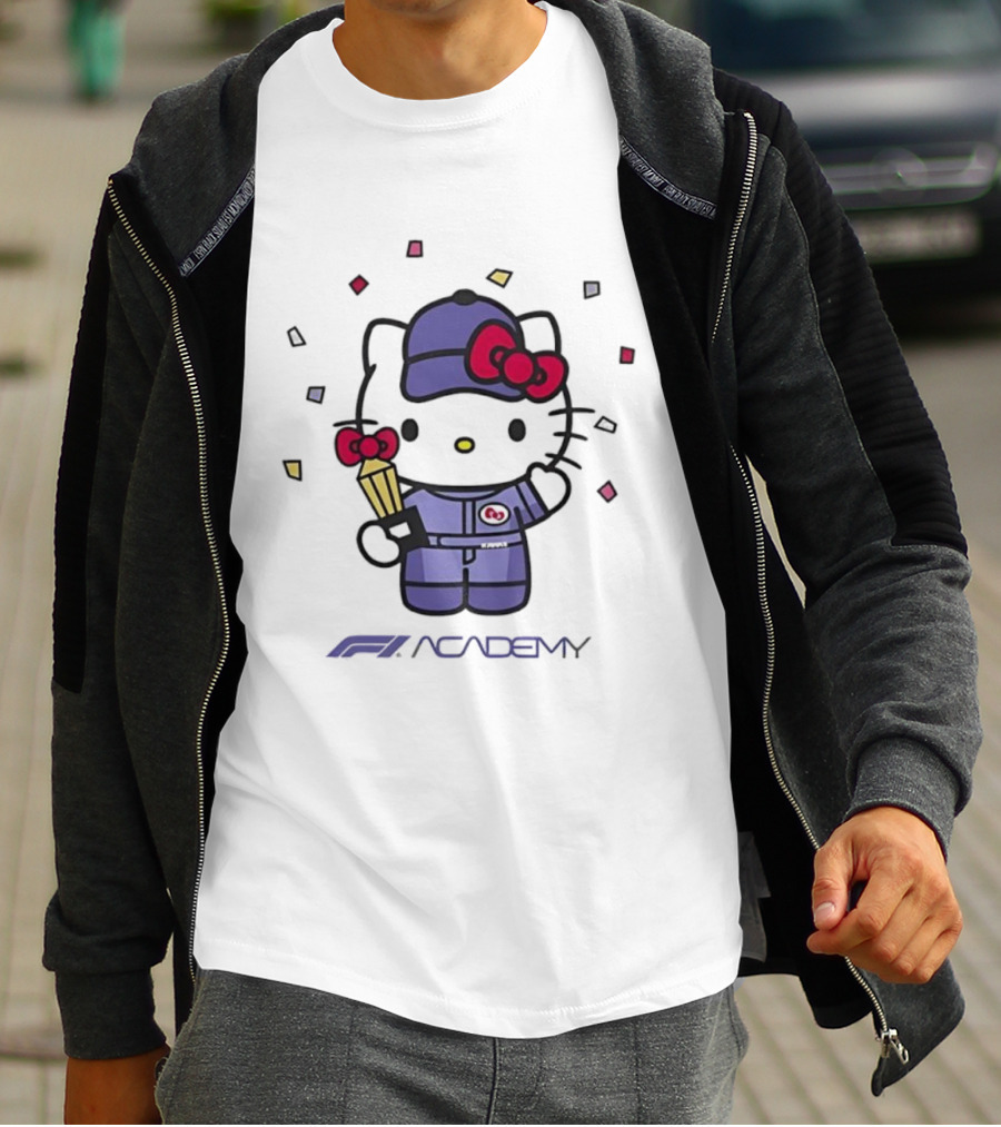 Hello Kitty F1 Academy 2025 Racing Collaboration T-Shirt