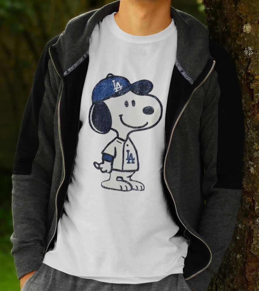 Snoopy Los Angeles Dodgers MLB Baseball Player World Series 2025 T-Shirt
