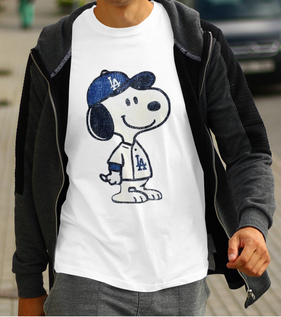 Snoopy Los Angeles Dodgers MLB Baseball Player World Series 2025 T-Shirt