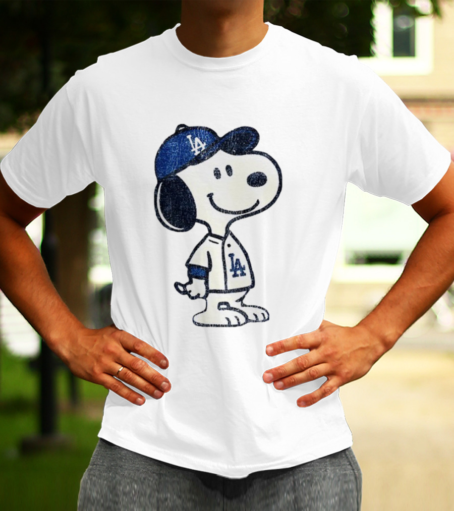 Snoopy Los Angeles Dodgers MLB Baseball Player World Series 2025 T-Shirt