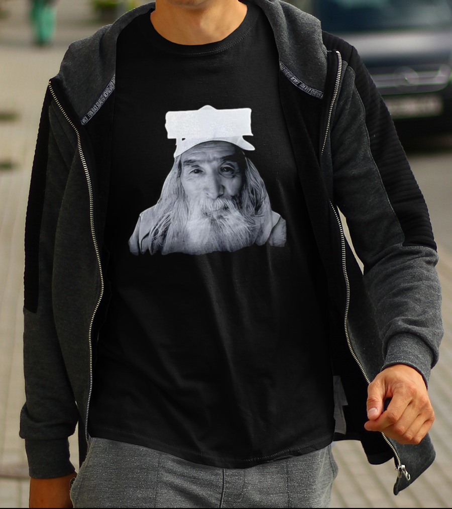 Fujimotosan Fuji Face Iconic Long White Beard And Cap T-Shirt