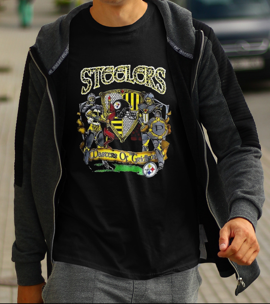 Steelers Masters Of The Gridiron Knights Emblem T-Shirt