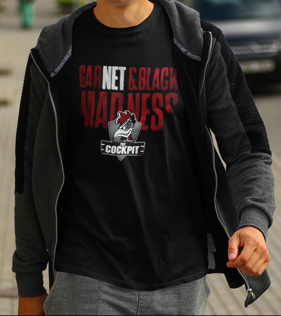 The Cockpit Garnet & Black Madness Logo T-Shirt