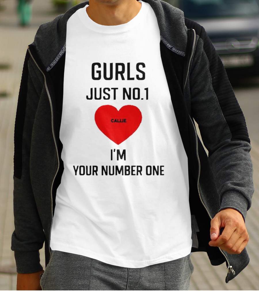 Gurls Just No 1 I'm Your Number One Heart Callie T-Shirt