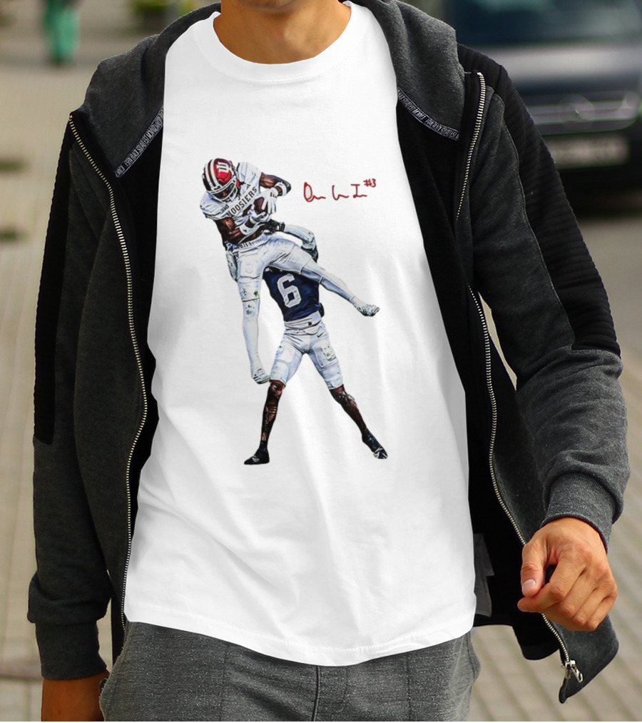 Omar Cooper Jr Indiana Hoosiers Football Catch Moment T-Shirt