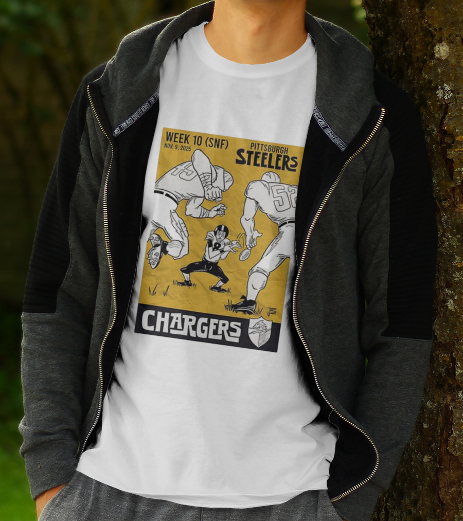 Pittsburgh Steelers Vs Chargers Week 10 SNF Nov 9 2025 Comic T-Shirt