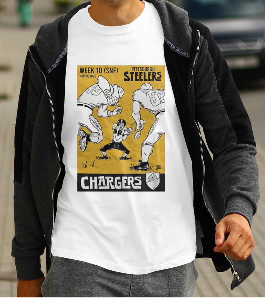 Pittsburgh Steelers Vs Chargers Week 10 SNF Nov 9 2025 Comic T-Shirt