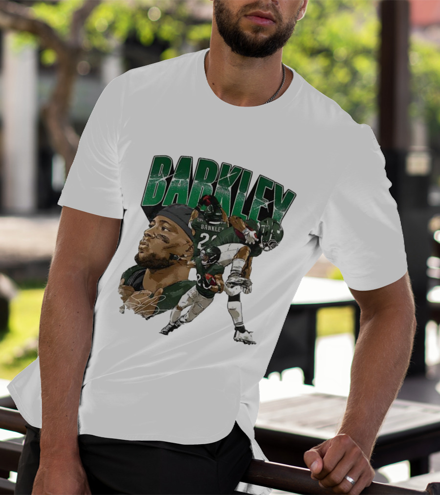 Barkley Saquon Football Player Signature Philadelphia Eagles T-Shirt