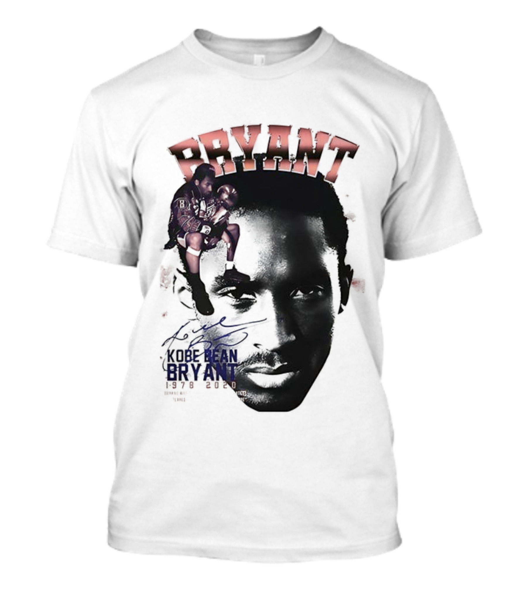 Kobe Bryant Los Angeles Lakers Basketball Vintage Tribute Bryant Signature Retro T-Shirt