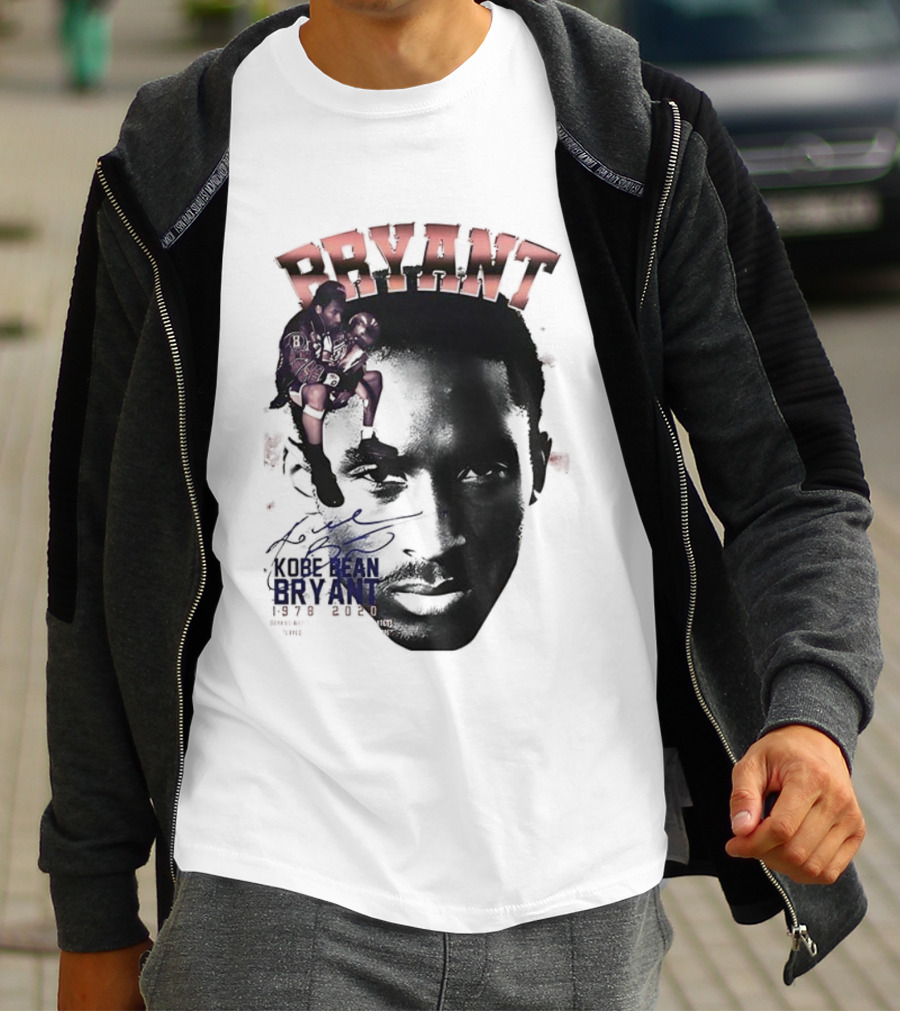 Kobe Bryant Los Angeles Lakers Basketball Vintage Tribute Bryant Signature Retro T-Shirt