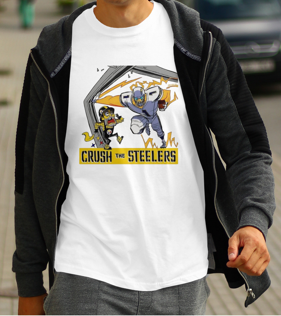 Los Angeles Chargers Vs Pittsburgh Steelers NFL 2025 Crush The Steelers T-Shirt
