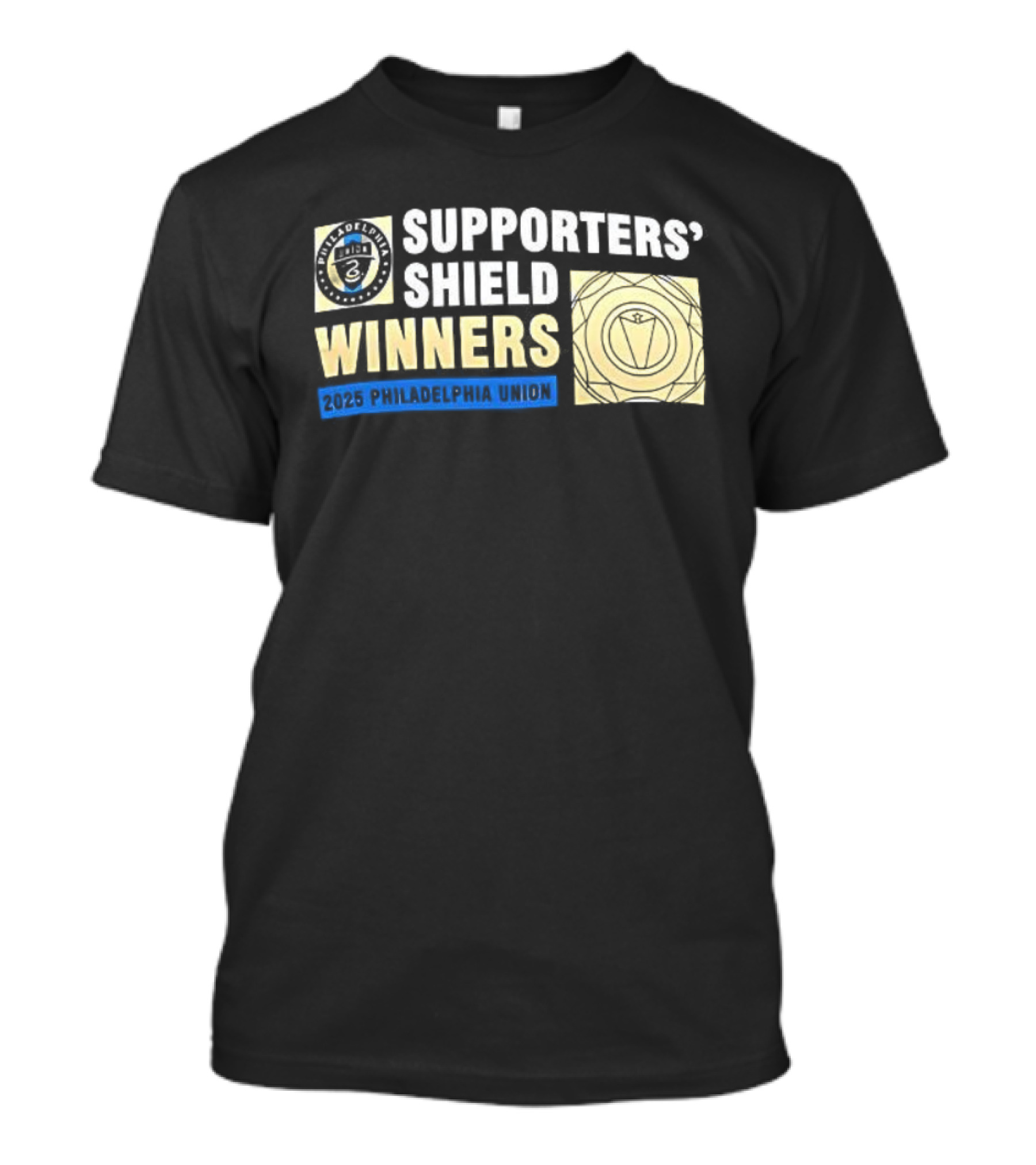 Philadelphia Union MLS 2025 Supporters’ Shield Winners Badge T-Shirt