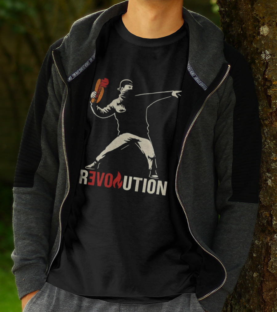 Revolution Sandwich Throwing Guy Washington DC Free Revolution T-Shirt