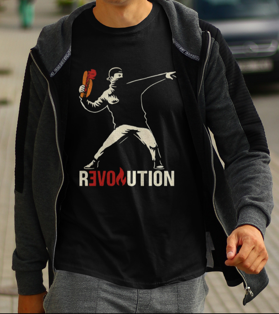 Revolution Sandwich Throwing Guy Washington DC Free Revolution T-Shirt
