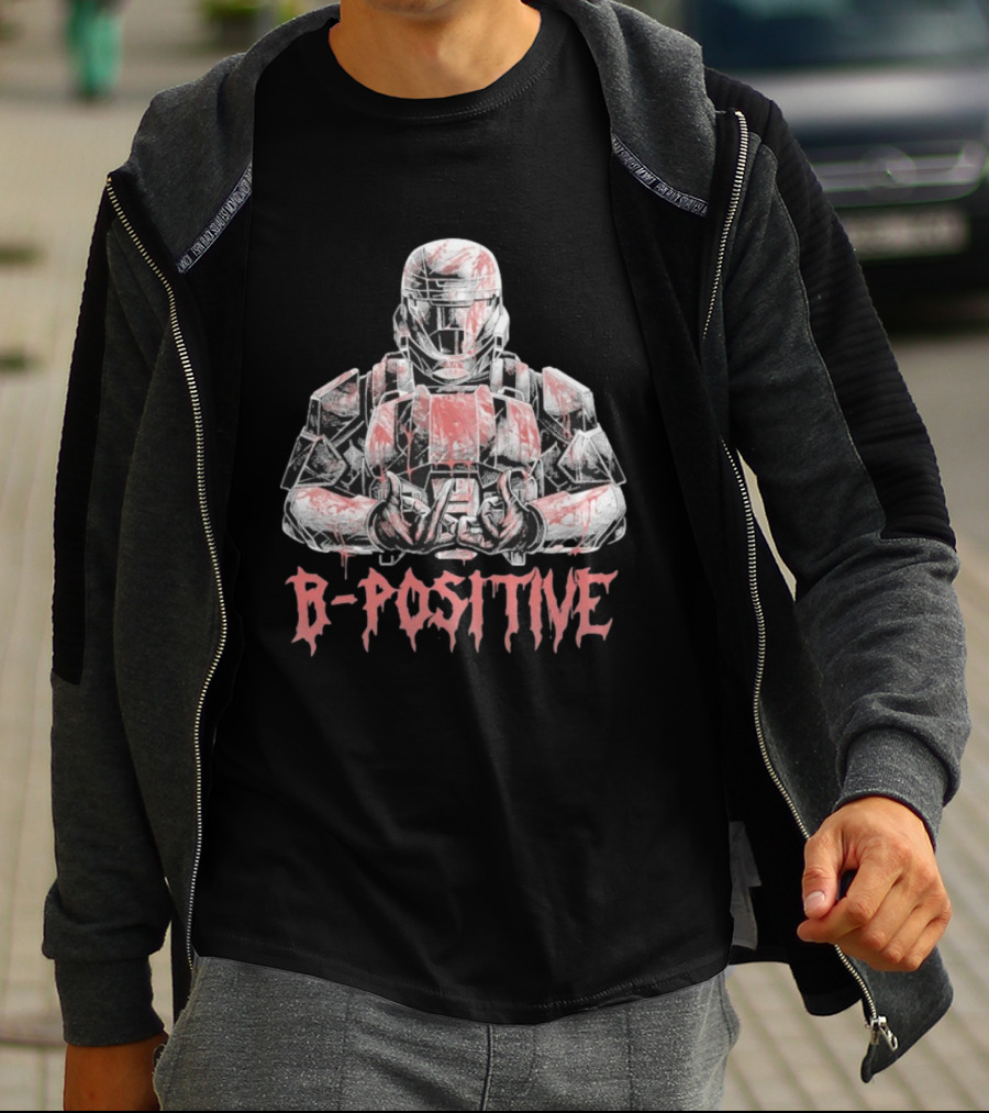 Halo Wars B Positive Spartan Armor Blood Theme T-Shirt
