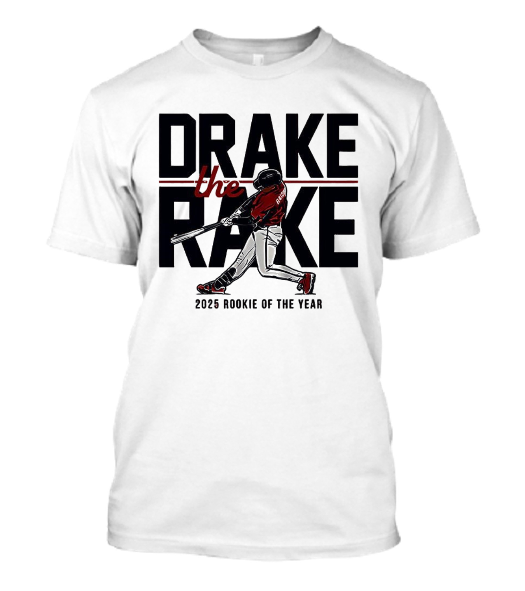 Drake The Rake 2025 Rookie Of The Year Atlanta Braves Baseball T-Shirt